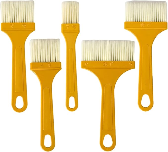 1 Pc Plastic Basting Pastry Brush Spread Oil Butter Sauce Marinades for BBQ Grill Baking Kitchen Cooking, Baste Pastries Cakes Meat Sausages Desserts, Outdoor Cooking Tools, Dishwasher Safe (D)