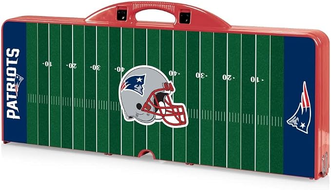 Picnic TIME NFL Football Field Folding Picnic Table, Camping Table, Outdoor Table with Umbrella Hole