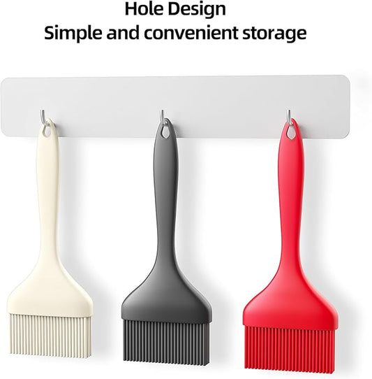 Large Silicone Basting Pastry Brush - 3.54inch Extra Wide Silicone Basting Brush for Grilling,Heat Resistant Brushes Spread Oil Butter Sauce for Cooking Baking BBQ,Dishwasher Safe,Set of 3