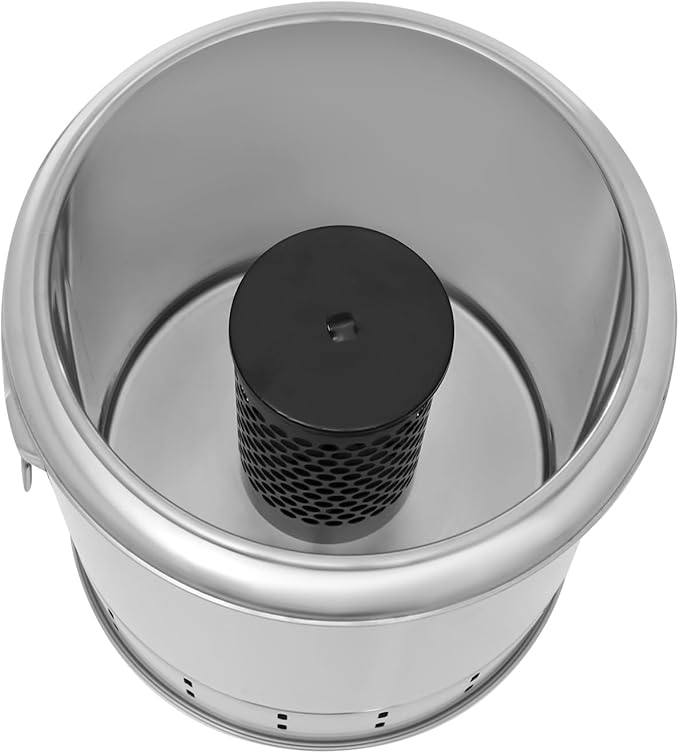 360° Smokeless Charcoal Hanging Grill, 2 in 1 Vertical BBQ Charcoal Gril lwith Food Clips & Brushes, Portable Stainless Steel Kebob Grill for Travel Picnic Patio Backyard