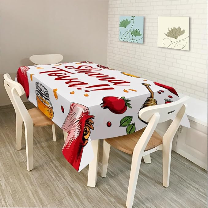 Moslion Tablecloth 60x104 Inch Rectangle Tablecloth for Picnic BBQ Kitchen