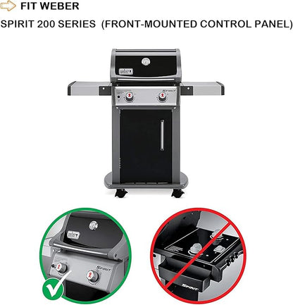 Spirit E210 7635 Flavorizer Bars for Weber Spirit I II 200 Series E210 E220 S210 S215 S220 with Front Control, 15.3 Inch Porcelain Enameled Heat Plates Tent for GS4 Spirit 210 Replacement Parts