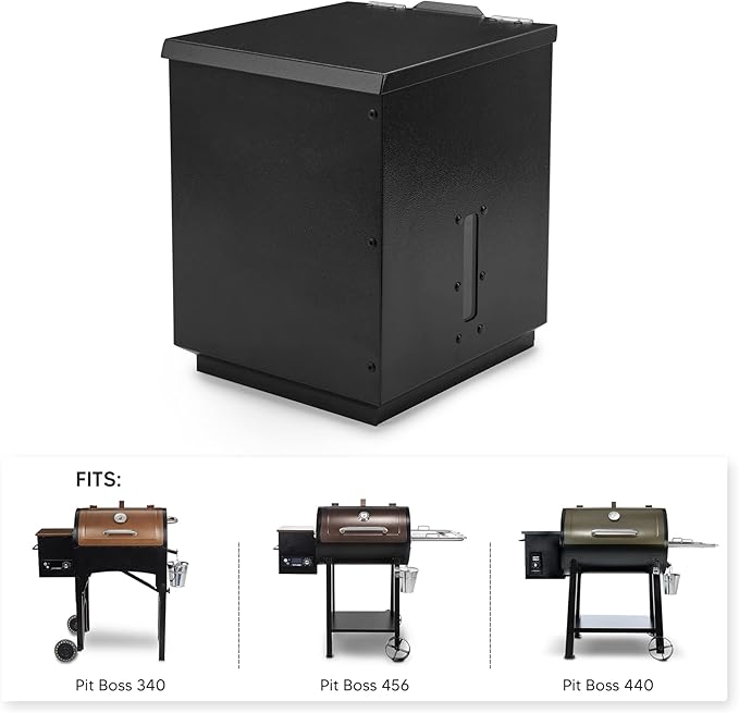 Stanbroil Pellet Grill Hopper Extension for Pit Boss 340 and 440 Series, Black