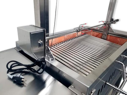 Built In Stainless Steel Outdoor Charcoal BBQ Parrilla Santa Maria / Argentine Grill Spit