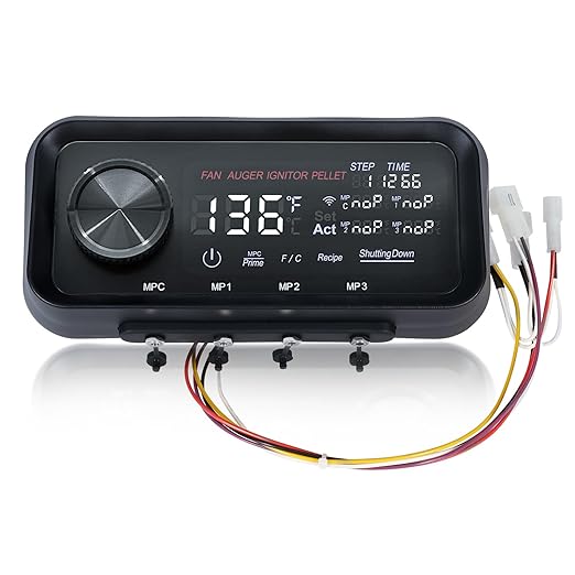 Pellet Grills Control Board 80145 Compatible with Pit Boss Pro Series II 1150 Wood Pellet Grills, Fits for Pit Boss PB1150PS2 Parts Control Board, with WiFi & Bluetooth