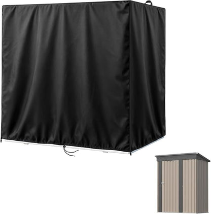 Kasla Outdoor Storage Cabinet Cover, 64"L×35"W×71"H | Heavy-Duty and Waterproof, Fits Storage Shelf, Storage Shed, Deck Box for Kitchen Patio Garden Organization and Storage
