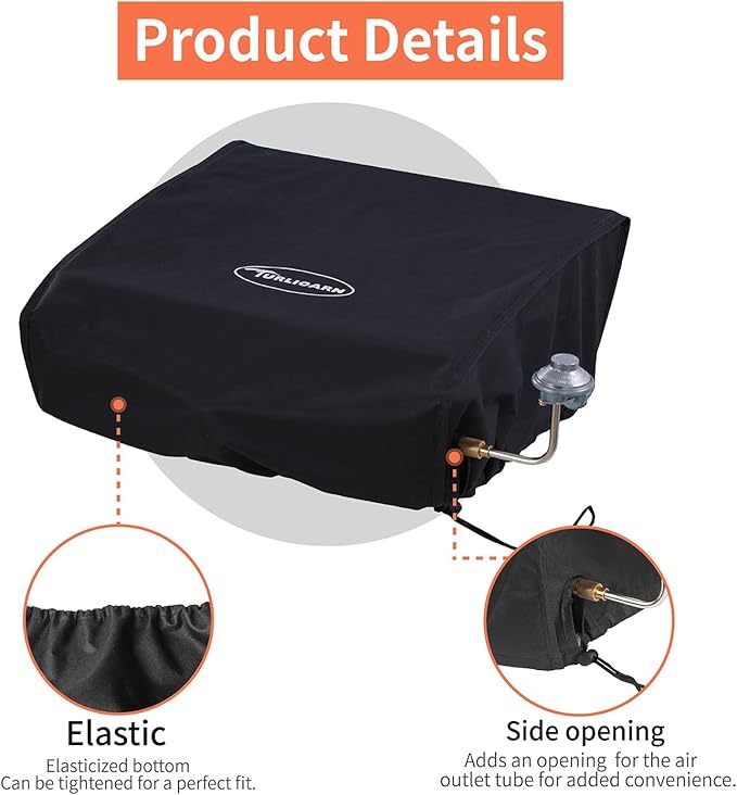 Designed for the Blackstone 17-inch Grill, This Dedicated Cover for the Blackstone 17-inch Heavy-Duty Grill is Made of 600D Oxford Fabric and Provides Waterproof Protection