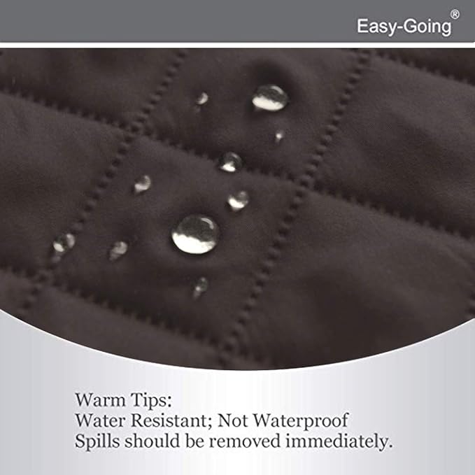 Easy-Going Reversible Couch Cover, 3 Cushion Sofa, X-Large, Chocolate/Ivory | Machine Washable Slipcover For Dogs, Water Resistant Furniture Mat For Living Room, Non-Slip Sofa Cover, Pet Friendly
