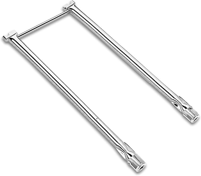 Uniflasy 7507 27 Inch Grill Burner Tubes for Weber Spirit 210/200 Series E-200 E-210 S-200 S-210 (with Side Control), Spirit 500 Genesis Silver A Stainless Steel Gas Grill Burner Tube Kit