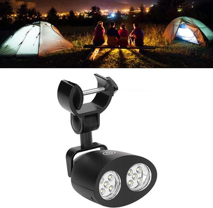 Barbecue Grill Light with 10 LED Lights, Wireless Camping Emergency Light for Gas Charcoal Electric Grill, Adjustable Clamp Touch Control 3 Brightness Modes