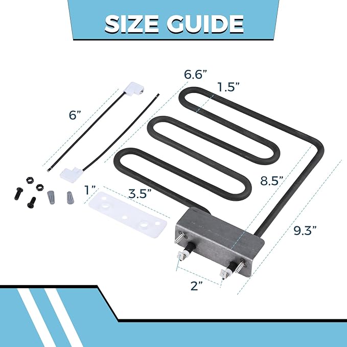 800 Watts Smoker Heating Element Kit Replacement for Char-Broil & Masterbuilt 30" Digital Electric Smoker, Replace 9907120011