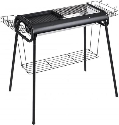 Barbecue Grill Portable BBQ Charcoal Grill Set for Camping Picnic Stainless Steel Barbecue Outdoor Backyard Cooking,Set*2