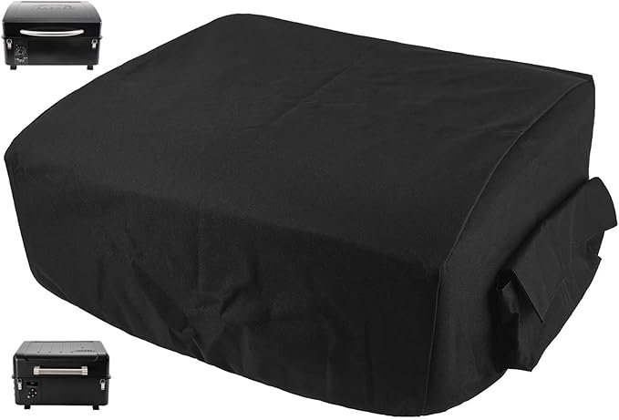 Portable Grill Cover, Ranger Cover for Traeger Grill BAC475 Scout and Range Grill Cover, Blackstone 17" Griddle w/Hood, 21" x 19.5" x 12", Heavy Duty Waterproof Barbecue Grill Cover, Black