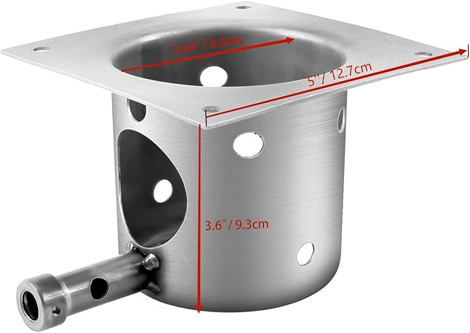 Fire Burn Pot Replacement Parts for Traeger & Pit Boss Wood Pellet Grill and Hot Rod Ignitor Kit, with 2 Sets of Screws