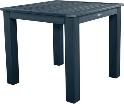 Highwood AD-CNA44-FBE Hamilton 5 Piece Square Counter Height Dining Set, Federal Blue