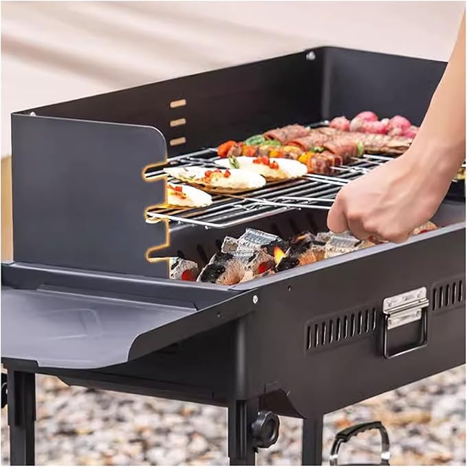 Camping Grill Camping Barbecue Outdoor Charcoal Folding Portable Carbon Grill Barbecue Charcoal Grill