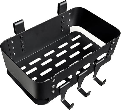 Heavy-Duty Storage Bin for Smoker Grill Caddy with Paper Towel Holder,Hooks,Anti-Scratch Pads, Traeger Accessories Compatible with Traeger, Pit Boss, Z-Grills, Grill Accessories for Outdoor Grill