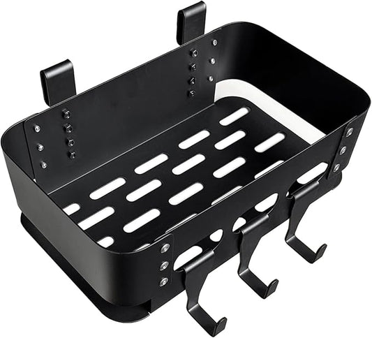 Heavy-Duty Storage Bin for Smoker Grill Caddy with Paper Towel Holder,Hooks,Anti-Scratch Pads, Traeger Accessories Compatible with Traeger, Pit Boss, Z-Grills, Grill Accessories for Outdoor Grill