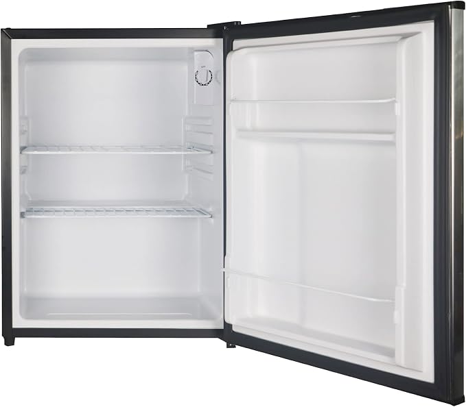 Magic Chef 2.4 Cu Ft All Refrigerator E-Star | 2.4-Cu. Ft. Mini Fridge, Stainless Steel
