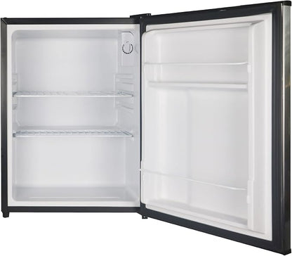 Magic Chef 2.4 Cu Ft All Refrigerator E-Star | 2.4-Cu. Ft. Mini Fridge, Stainless Steel