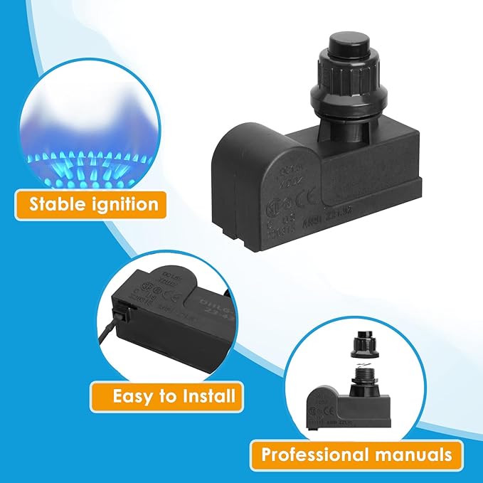 1 Outlets AAA Battery Tact Push Button Electronic Ignition Module Replacement for Charbroil, Broil King, Broil-Mate, Napoleon, DHLG-1T Grill Igniters for Charbroil Grill Igniter Replacement