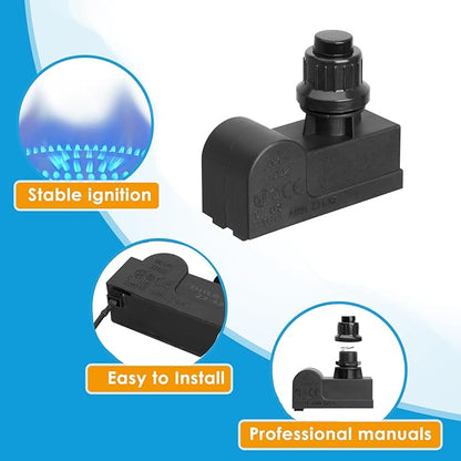 1 Outlets AAA Battery Tact Push Button Electronic Ignition Module Replacement for Charbroil, Broil King, Broil-Mate, Napoleon, DHLG-1T Grill Igniters for Charbroil Grill Igniter Replacement