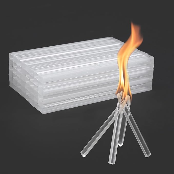 Fire Starter 50 pcs- Natural Fire Starters for Indoor Fireplace Long-Burning Charcoal Starters - Odorless Firestarters for Wood Stove, Chimney, Campfires & Grill - Quick Ignite