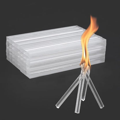 Fire Starter 50 pcs- Natural Fire Starters for Indoor Fireplace Long-Burning Charcoal Starters - Odorless Firestarters for Wood Stove, Chimney, Campfires & Grill - Quick Ignite