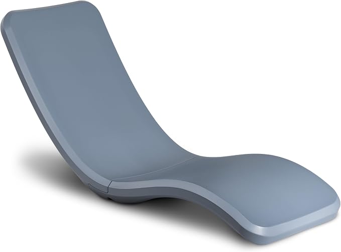 Coast Modern in Pool Lounge Chair - Waterproof & Weighted Chaise Lounger - Outdoor Pool Furniture for Patio or in Baja Shelf - Stone Blue