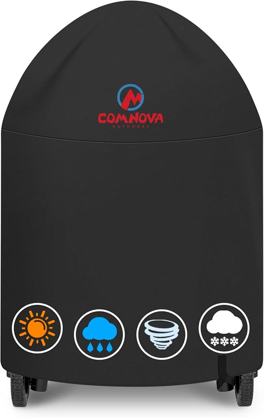 Comnova Grill Cover for Char-Griller AKORN Kamado Grill - 600D Premium AKORN Grill Cover for Char Griller Waterproof, Fits 16620, 06620, 26720, 16619, 26719, 06619 Models - 51"H x 36" Diameter (6755)