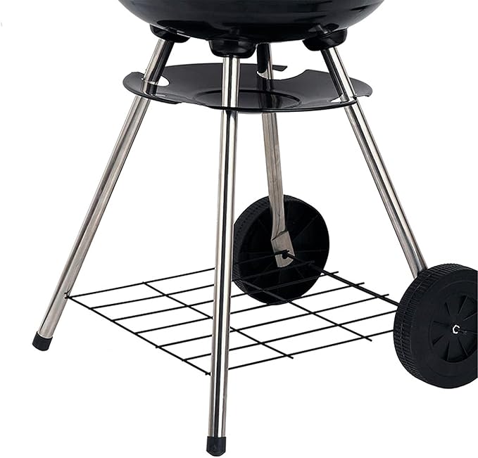 Brentwood BB-1701 BBQ Grill Portable Charcoal,17-inch,Red