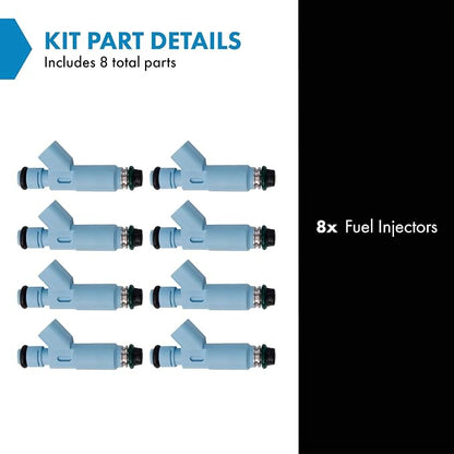 TRQ Fuel Injector Set | For 2009-2010 Ford E-150 E-250 F-150