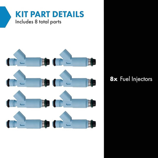 TRQ Fuel Injector Set | For 2009-2010 Ford E-150 E-250 F-150