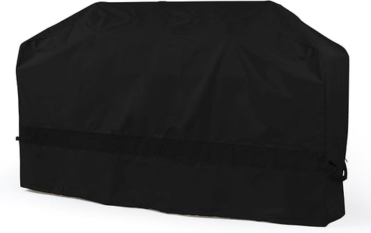 Covermates Classic Island Grill Cover - All-Weather Heavy Duty Outdoor BBQ Cover with Mesh Vents, Water-Resistant 12-Gauge Vinyl Protection for Large Island Grills, 110 Inch, Black