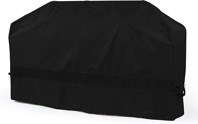 Covermates Classic Island Grill Cover - All-Weather Heavy Duty Outdoor BBQ Cover with Mesh Vents, Water-Resistant 12-Gauge Vinyl Protection for Large Island Grills, 98 Inch, Black