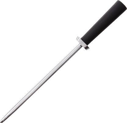 Kai 9" Combination Honing Steel | Smooth and Micro-Ribbed Honing Rod, Built-In Angle Guide, Sure Grip Handle