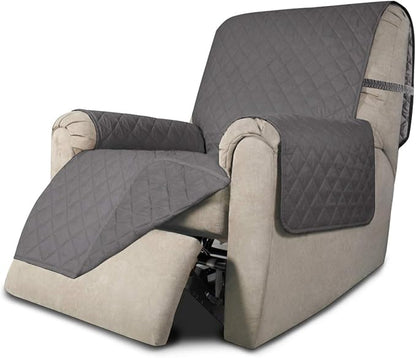 Easy-Going Reversible Couch Cover, Recliner 19 in, Gray/Gray | Machine Washable Slipcover For Dogs, Water Resistant Furniture Mat For Living Room, Non-Slip Sofa Cover, Pet Friendly