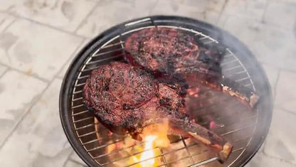 16.5-inch Badger Barrel Cooker | Charcoal Smoker | Hibachi Style Grill | Portable | Versatile