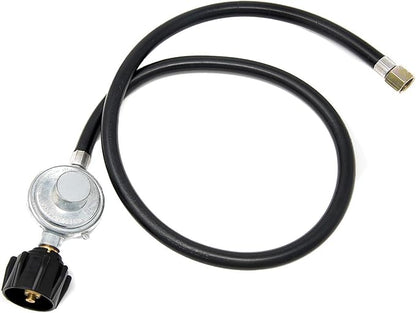 GasOne Propane Regulator 3 Feet Universal QCC1 Grill Replacement with 36 inches hose for Most LP Gas Grill, Heater and Fire Pit Table, 3/8" Female Flare Nut