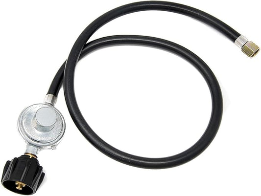 GasOne Propane Regulator 3 Feet Universal QCC1 Grill Replacement with 36 inches hose for Most LP Gas Grill, Heater and Fire Pit Table, 3/8" Female Flare Nut