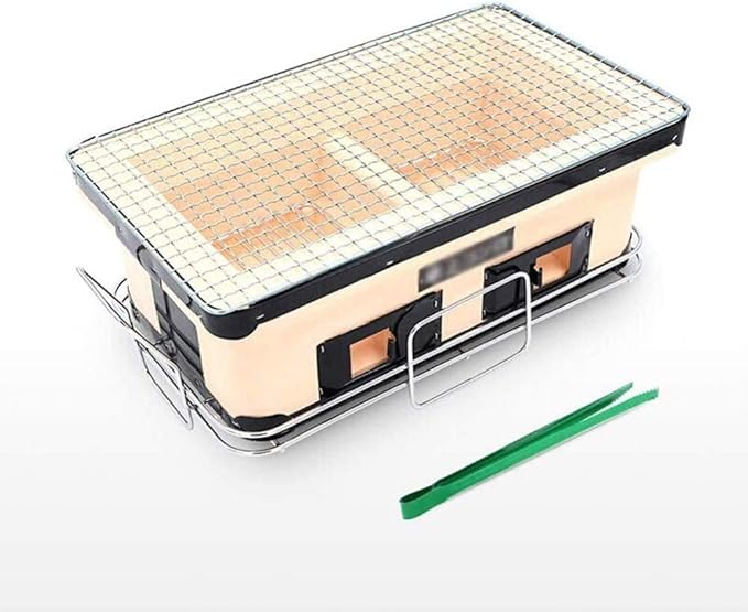 qiuqiu Barbecue Grill Japanese Style BBQ Grill Ceramic Smokeless Indoor Charcoal BBQ Grill Commercial Barbecue Pot Charcoal Stove