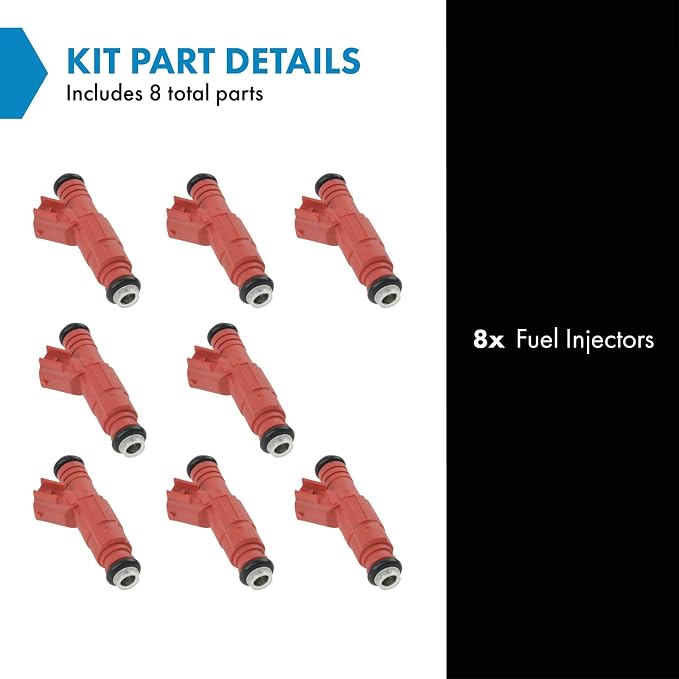 TRQ Fuel Injector Set | For 2000-2003 Dodge Dakota Durango Ram 1500 Van 2000-2002 2500 3500