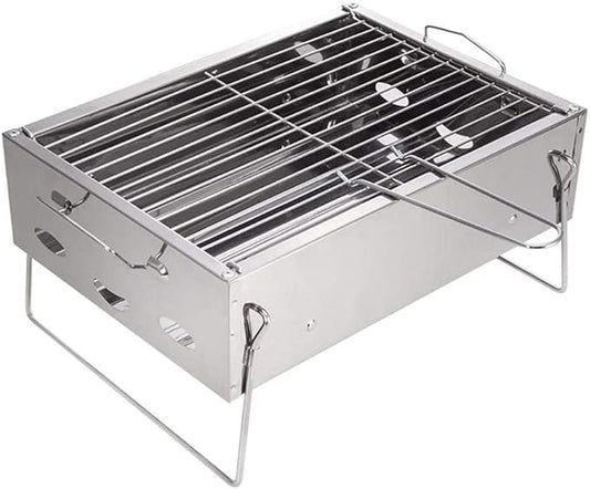 Portable Charcoal Grill for Camping BBQ Grills – Outdoor Barbecue Grill Stainless Steel BBQ Charcoal Grill, Camping Grill for 3-5 People, Easy Carry Charcoal Grills BBQ,A-1