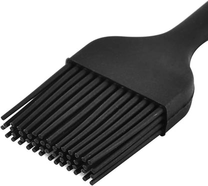 uxcell Silicone Heat Resistant Barbecue Baking Grilling Oil Basting Brush Black
