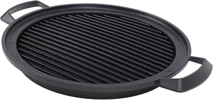Fdit Japanese Mini Hibachi Grill, Aluminum Alloy, Family Must Have for Camping and Picnics, Multi Functional Use with Barbecue Meat, Charcoal Grilling (Large Circle)