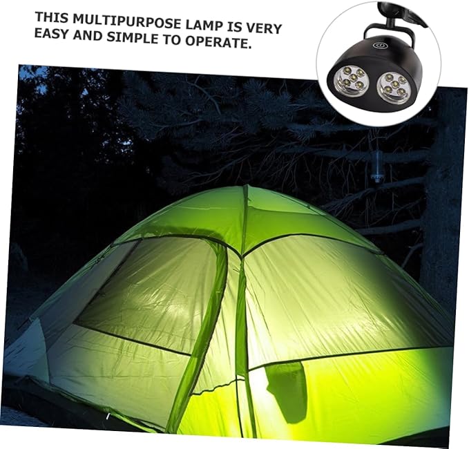 VICASKY Rotatable Outdoor Camping Light 10 LED BBQ Grill Accessory Waterproof Tent Lamp for Riding and Outdoor Use