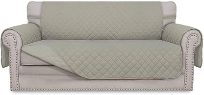 Easy-Going Reversible Couch Cover, 2 Cushion Sofa, Beige/Beige | Oversized Loveseat Slipcover For Dogs, Water Resistant Mat, Living Room, Non-Slip Sofa Cover, Pet Friendly
