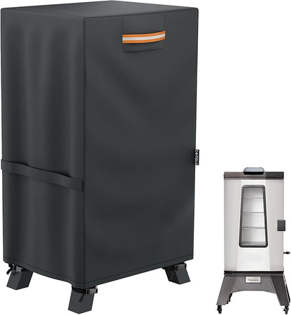 EVRBUL 30-inch Electric Smoker Cover, 420D Heavy Duty Waterproof Outdoor Vertical Digital Smoker Cover BBQ Grill Cover Fit for Masterbuilt 30 in Cover, 19.5" W x 17" D x 33" H (Black)