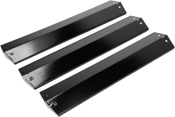 Hisencn Replacement Parts for Chargriller 5050, 3001, 5650, 3008, 3030 | Porcelain Steel Heat Plate & Burner Tube, Ignitor for Char-Griller 3-Burner Grills, Durable Corrosion-Resistant
