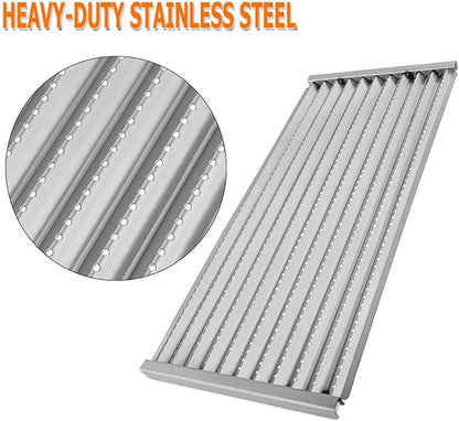 BBQ Future 18 7/16" Grill Grate Replacement Part for Charbroil Tru-Infrared 2 Burners Gas Grill 463241013 463270613 463246909 463270615 463273614 and More, 2 Pack Stamped Stainless Steel Emitter